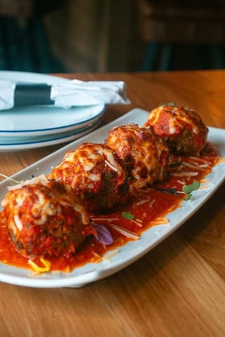 Classic Meatballs served in red sauce